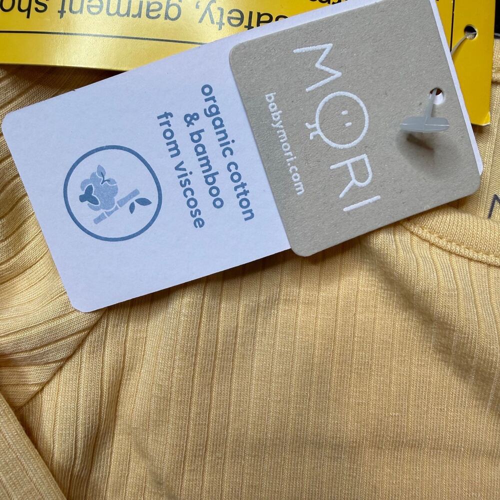 NWT MORI Organic Cotton Bamboo Ribbed Toddler Baby Pajamas Set 18-24M - Picture 4 of 7